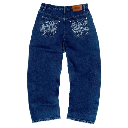 Up In Flames Jeans Blue (3)