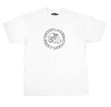 Up In Flames Logo T Shirt White (2)