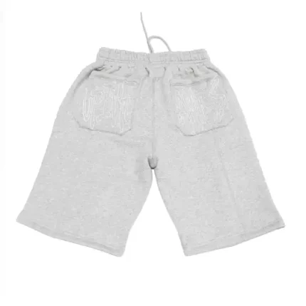 Up In Flames Reverse Stitch Shorts Grey (1)