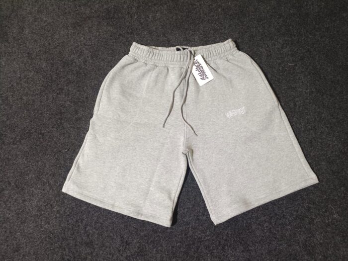 Up In Flames Reverse Stitch Shorts Grey (1)