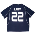 Up In Flames UIF x Poser Équipe Jersey NavyWhite (2)