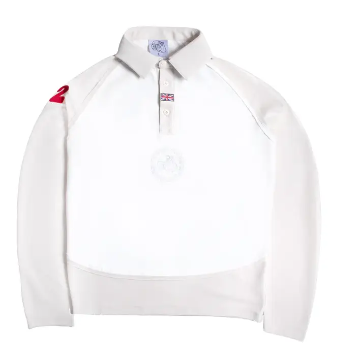 Up In Flames Union Jack Polo LS WhiteOff-white (3)