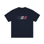 Up In Flames 222 Navy T Shirt 2