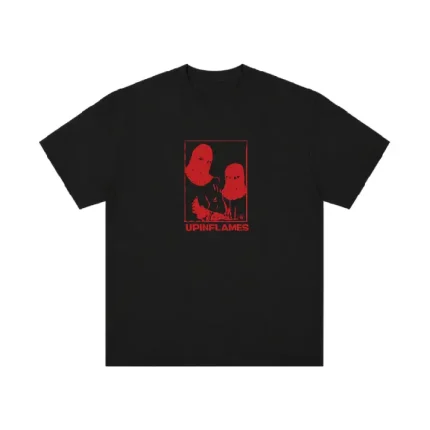 Up In Flames Burglar T Shirt Black