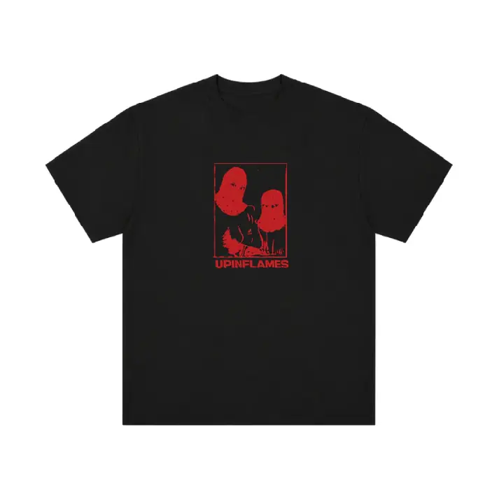 Up In Flames Burglar T Shirt Black Up In Flames Burglar T Shirt Black