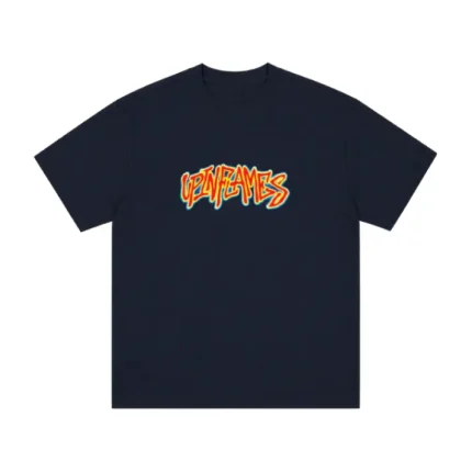 Up In Flames Infrared T Shirt Navy 3