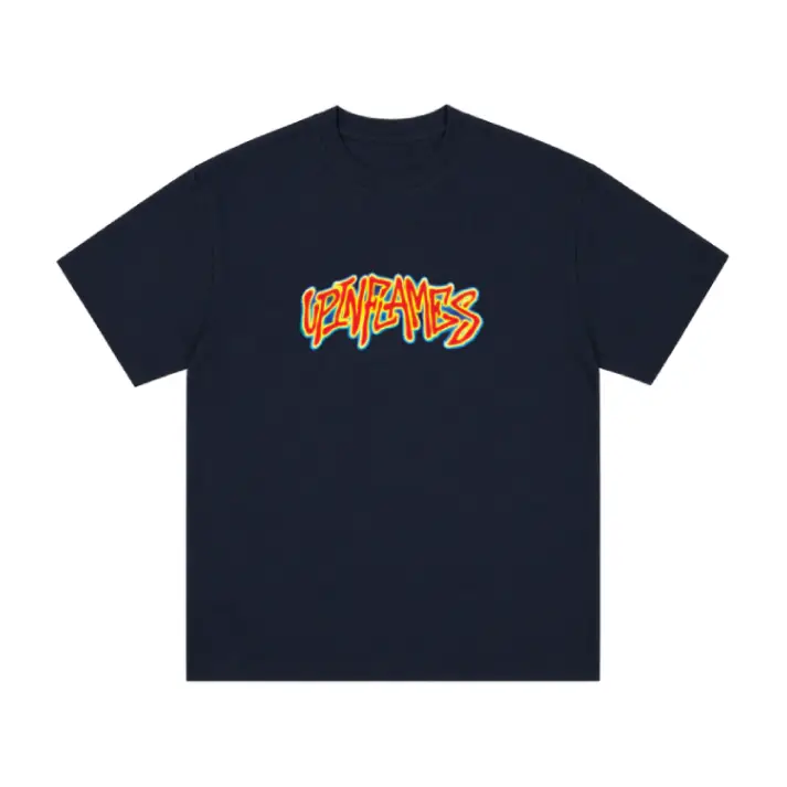 Up In Flames Infrared T Shirt Navy 3 Up In Flames Infrared T Shirt Navy 3