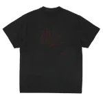 Up In Flames Japanese Logo Black T Shirt