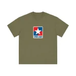 Up In Flames Militant T Shirt Olive