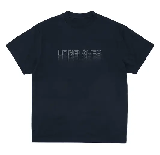 Up In Flames Motion Logo T Shirt Navy Up In Flames Motion Logo T Shirt Navy