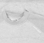 Up In Flames Ribbed Panel Grey Crew Neck (3)