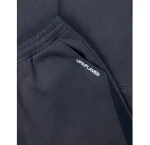 Up In Flames Ribbed Panel Navy Joggers (3)