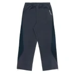 Up In Flames Ribbed Panel Navy Joggers (5)