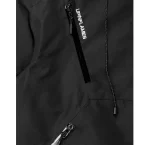 Up In Flames Taped Seam Black Windbreaker Jacket 2
