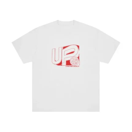 Up In Flames UP White T Shirt 2