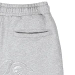 Up In Flames Appliqué Shorts Grey (3)