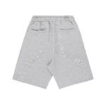 Up In Flames Appliqué Shorts Grey (5)