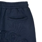 Up In Flames Appliqué Shorts Navy (3)
