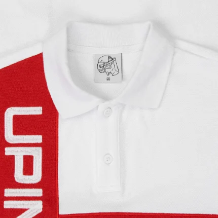 Up In Flames Flag Polo T Shirt England (2)