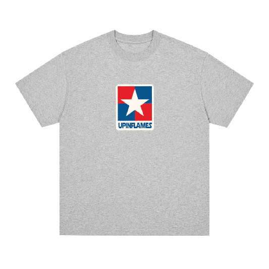 Up In Flames Militant Grey T Shirt Up In Flames Militant Grey T Shirt