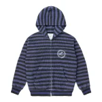 Up In Flames Waffle Zip up Hoodie Striped (4)