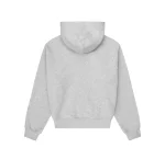 Up In Flames Plaid Appliqué Hoodie Grey (7)